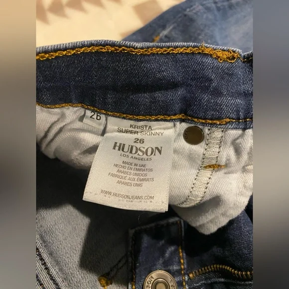 Hudson skinny fit women’s krista low rise - Picture 4 of 6